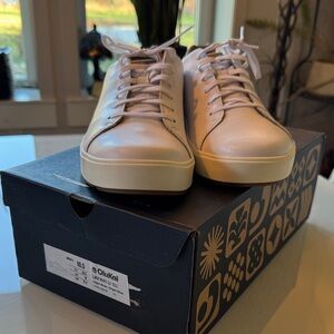 OluKai Bright White Sneakers - size 10.5